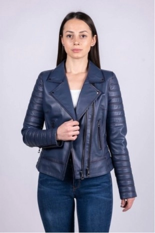 Women's Leather Coat 0888 Mv