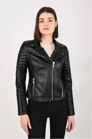 Women's Leather Coat 1515MDRZ