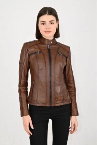 Women's Leather Coat 1915MDRZ