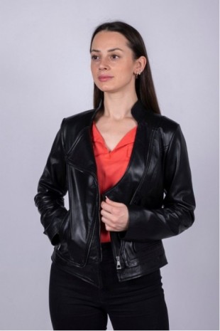 Women's Leather Coat 6070SY