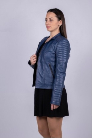 Women's Leather Coat 8014 Mv