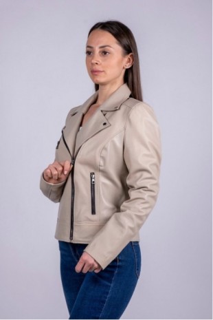 Women's Leather Coat 8015