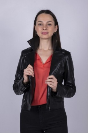 Women's Leather Coat 8037SY