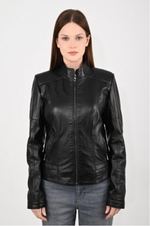 Women's Leather Coat 8141Dry
