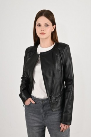 Women's Leather Coat 3011