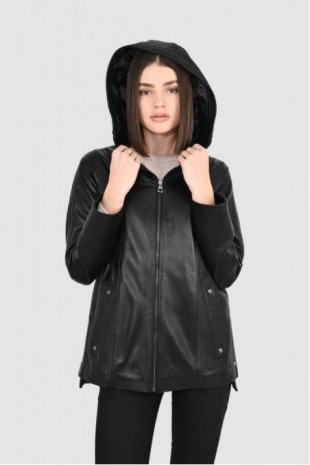 Women's Leather Coat 8011KSN
