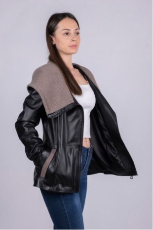 Women's Leather Coat 8077SY