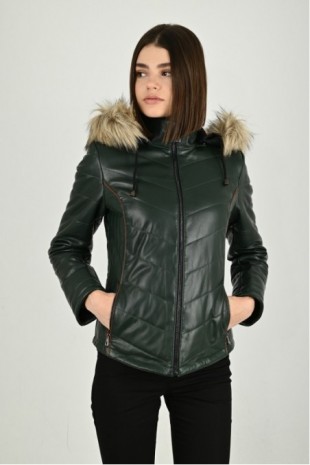 Women's Leather Coat 8137ÞM