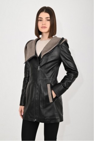 Women's Leather Coat 07UZN