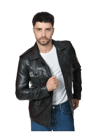 Men's Genuine Leather...