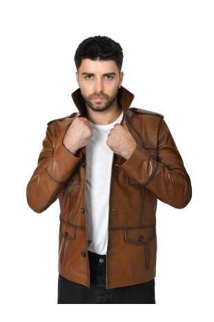 Men's Genuine Leather...