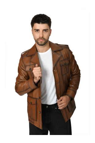 Men's Genuine Leather...