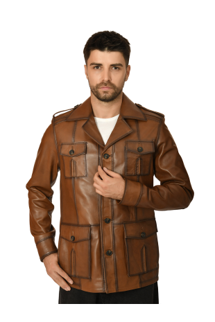 Men's Genuine Leather...