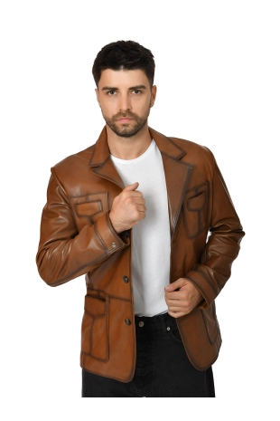 Men's Genuine Leather...