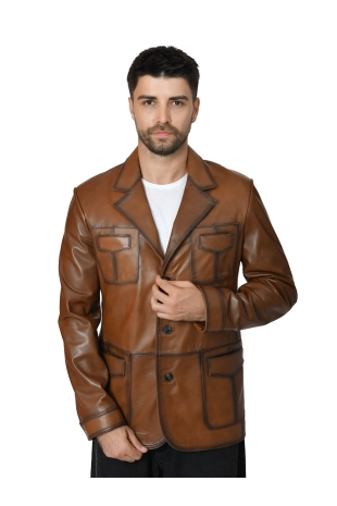 Men's Genuine Leather...