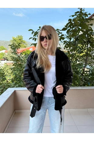 Kadın Hakiki Deri Ceket 607