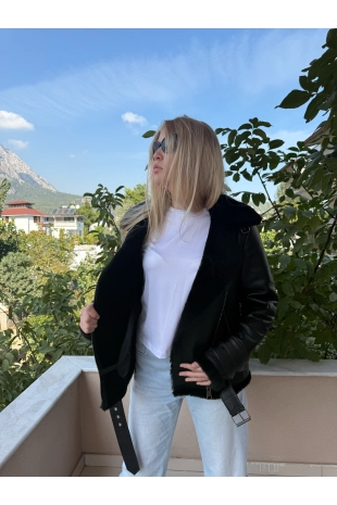 Kadın Hakiki Deri Ceket 723